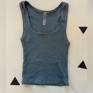 SKIMS Cotton Rib Tank in Kyanite